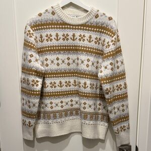 Uniqlo JWA Men Souffle Yarn Fair Isle sweater